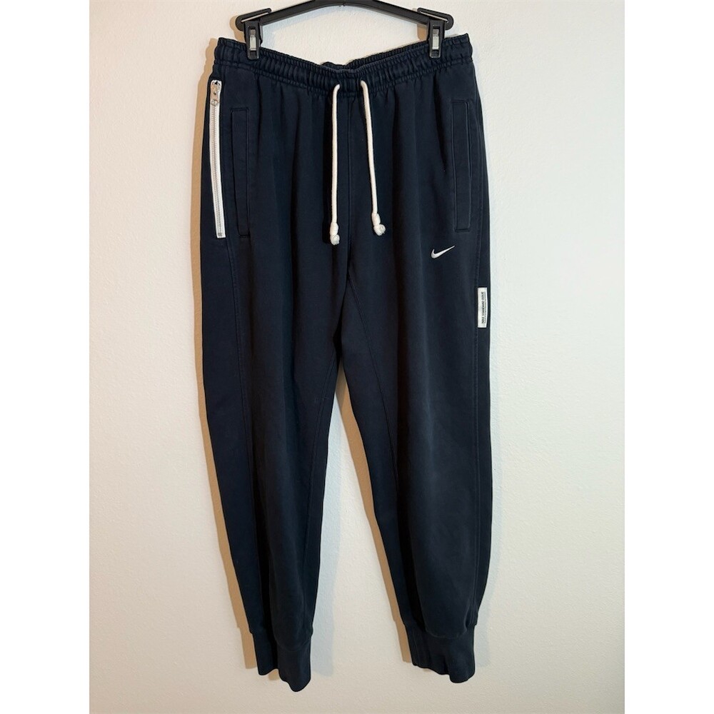 Nike Standard Issue Basketball Jogger Pants Men's M Black Dri-FIT Zip